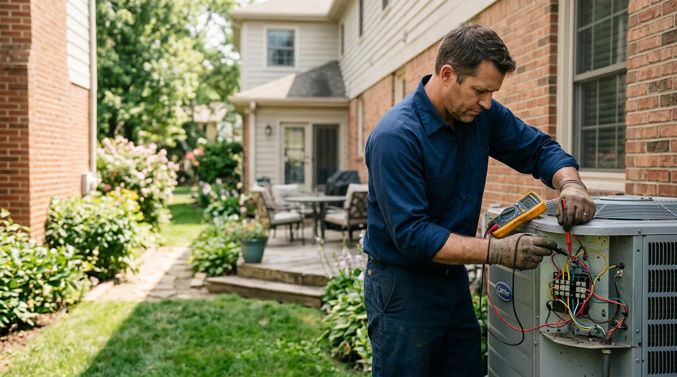 HVAC technician working near Compton, AR